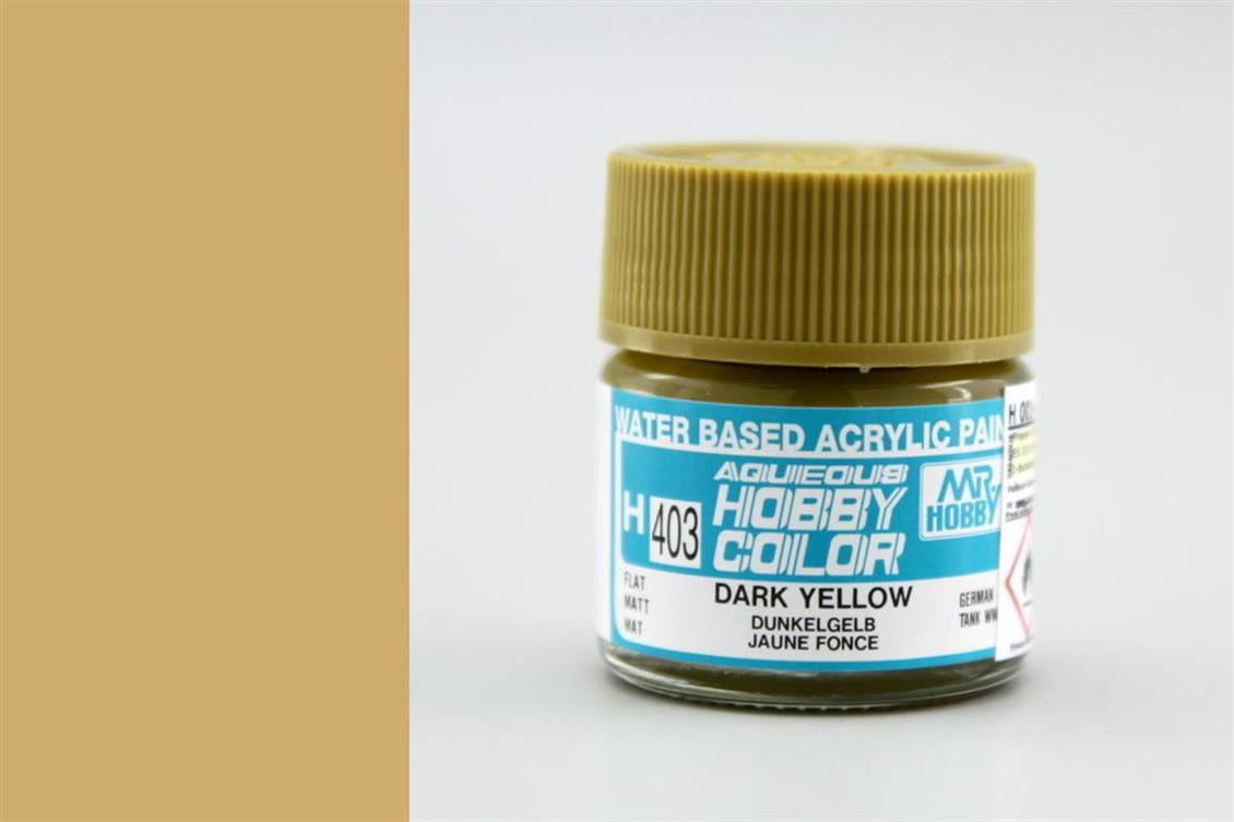 Gunze H403 10 ml. Dark Yellow, Aqueous Serisi Maket Boyası