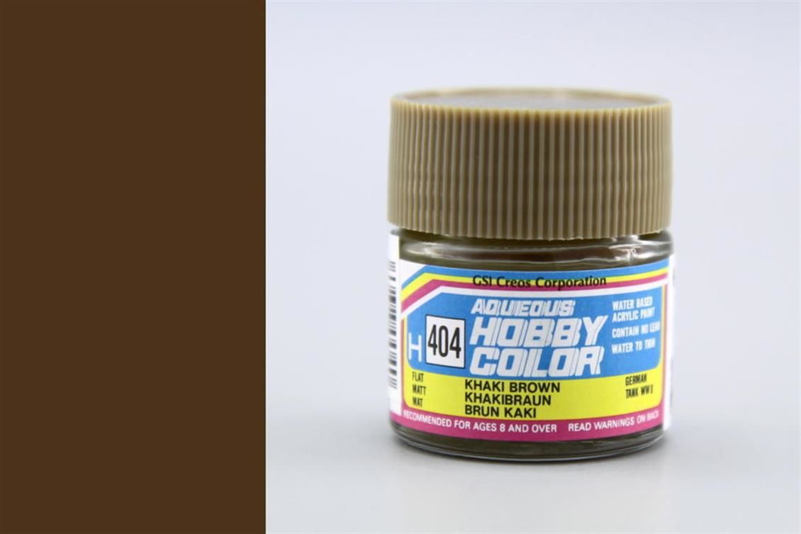 Gunze H404 10 ml. Khaki Brown, Aqueous Serisi Maket Boyası