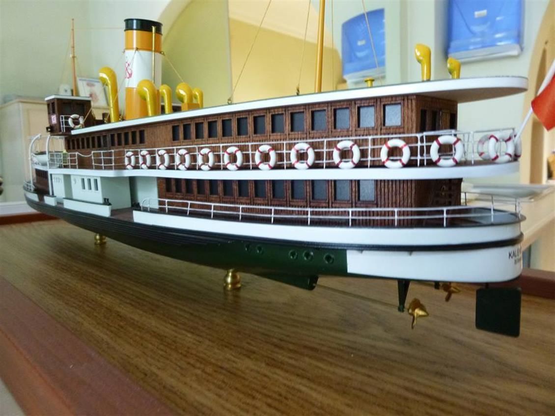 Tersane Model 007 1/100 Şehir Hatları Vapuru, 67 Kalender, Demonte Ahşap Tekne Kiti