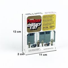 Preiser 16571 1/87 Ölçek Motorsikletli Asker Figürleri