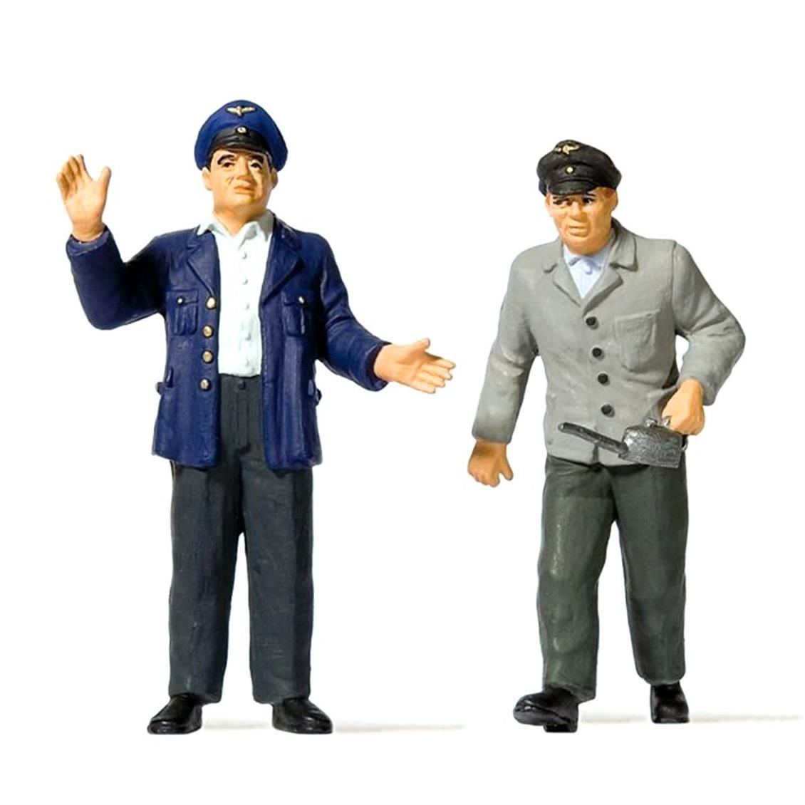 Preiser 44918 1/22,5 Ölçek lokführer und heizer Figürleri