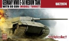 UA72074 1/72 Germany WWII E-50 Medium Tank with 88