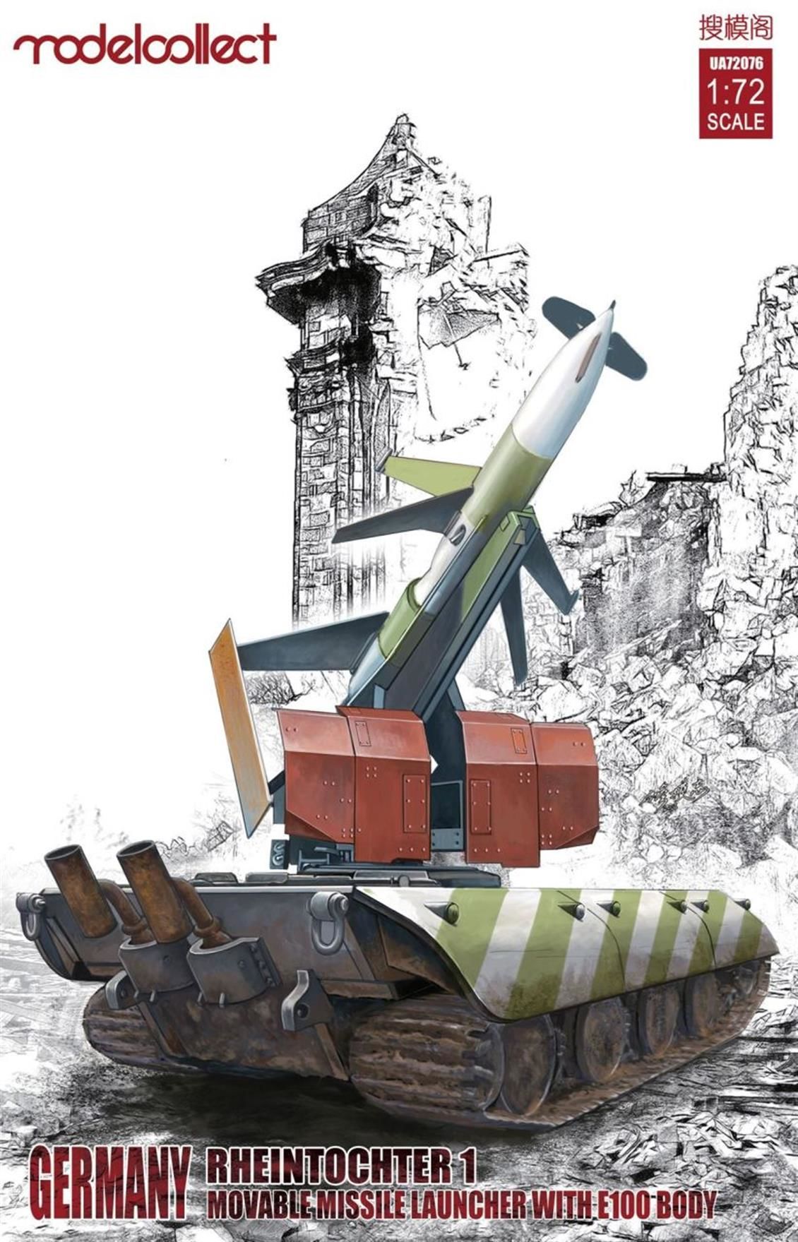 UA72076 1/72 Germany Rheintochter 1 movable Missil