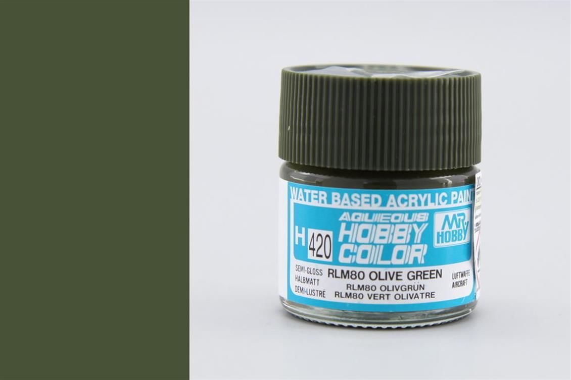 Gunze H420 10 ml. RLM80 Olive Green, Aqueous Serisi Maket Boyası