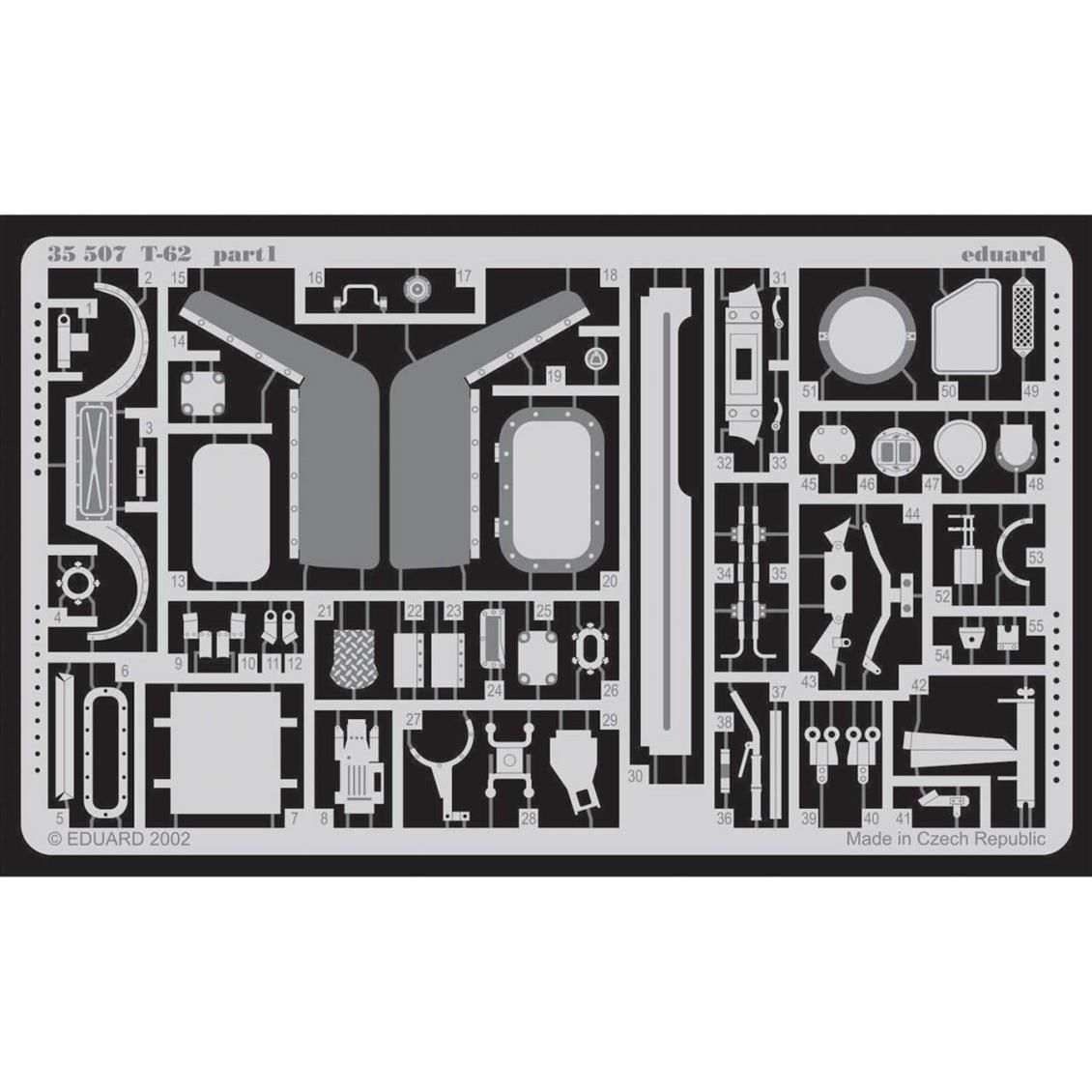 EDUARD 35507 1/35 T-62 FOR TAMIYA 3518 Maket Detay