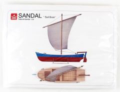 Türk Model 1/35 203 Yelkenli Sandal, Demonte Ahşap Maketi