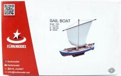 Türk Model 1/35 203 Yelkenli Sandal, Demonte Ahşap Maketi