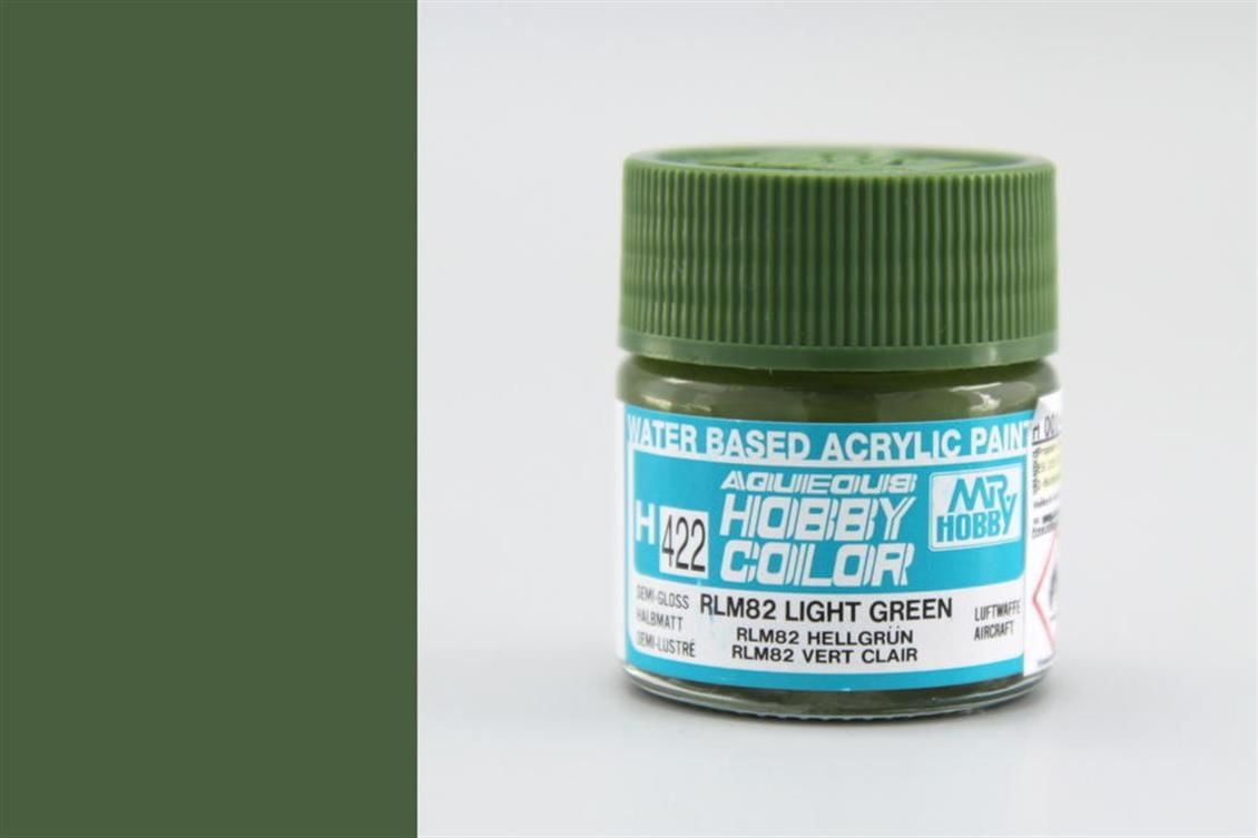 Gunze H422 10 ml. RLM82 Light Green, Aqueous Serisi Maket Boyası