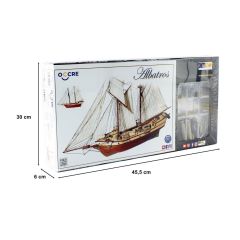 Occre 12500 1/100 Ölçek,  Albatros Yelkenli Tekne Ahşap Model Kiti
