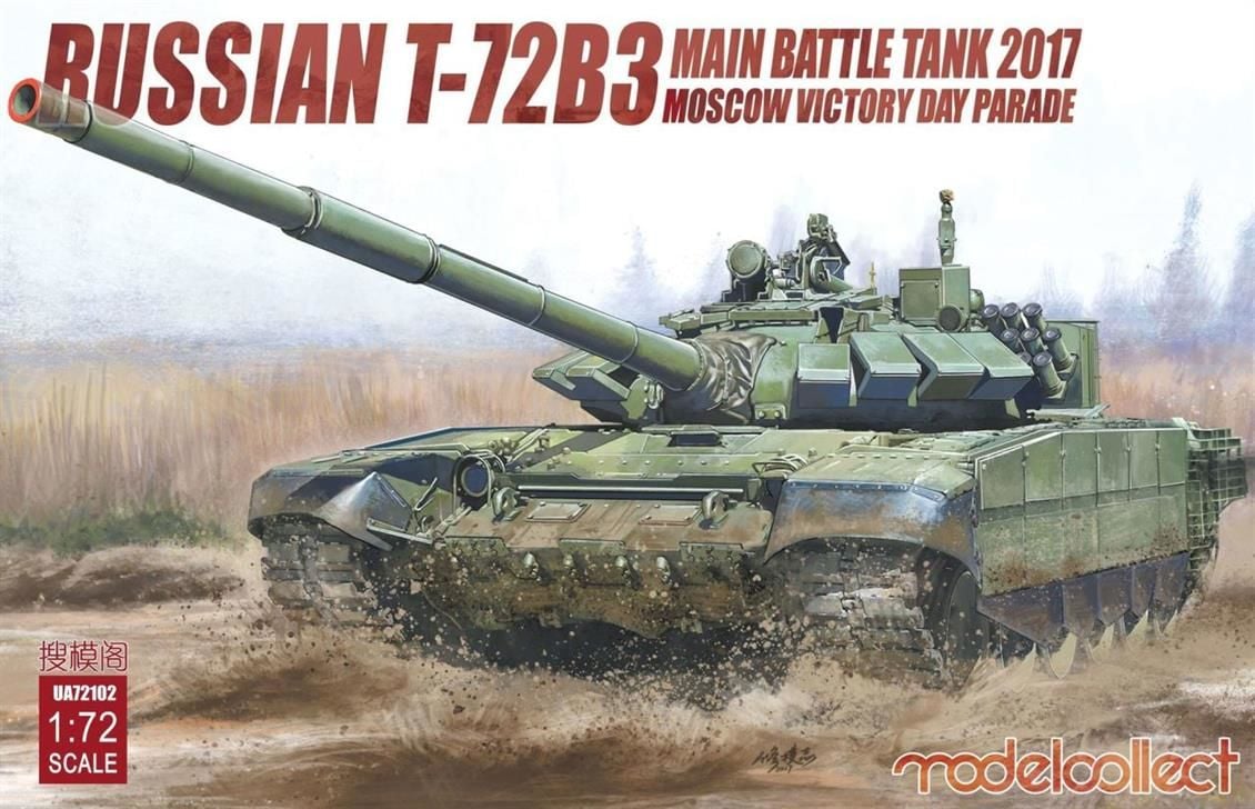 UA72102 1/72 Russian T-72B3 Main Battle Tank 2017