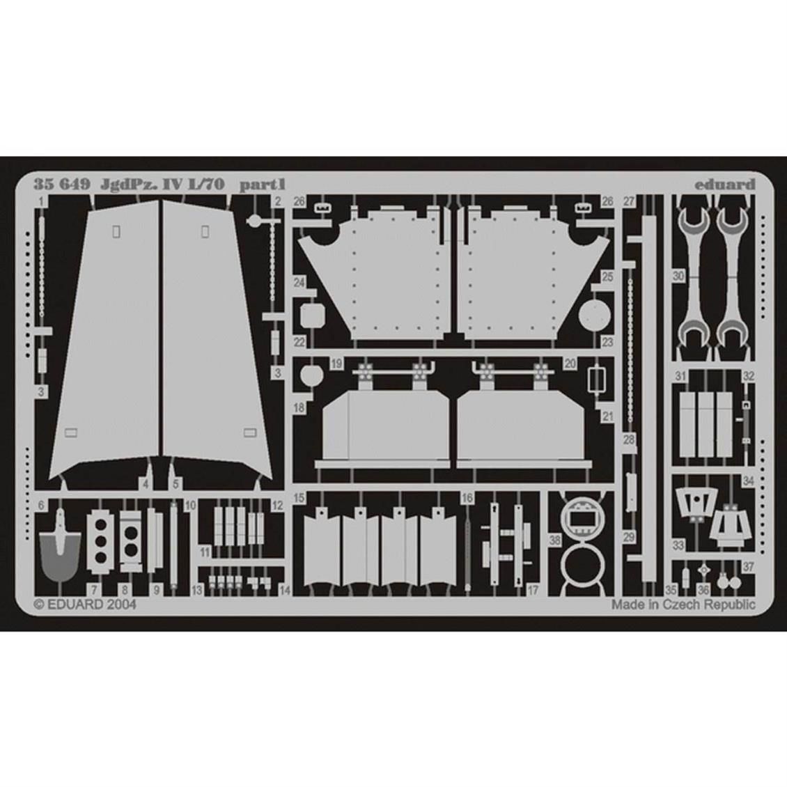 EDUARD 35649 1/35 JgdPz.IV L/70 FOR ITALERI 266 Ma