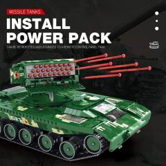 RC Canon Missle Battle Tank Puzzle Model