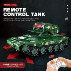 RC Canon Missle Battle Tank Puzzle Model