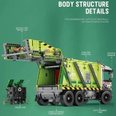 RC Çöp Kamyonu Compressed Garbage Truck Puzzle Model