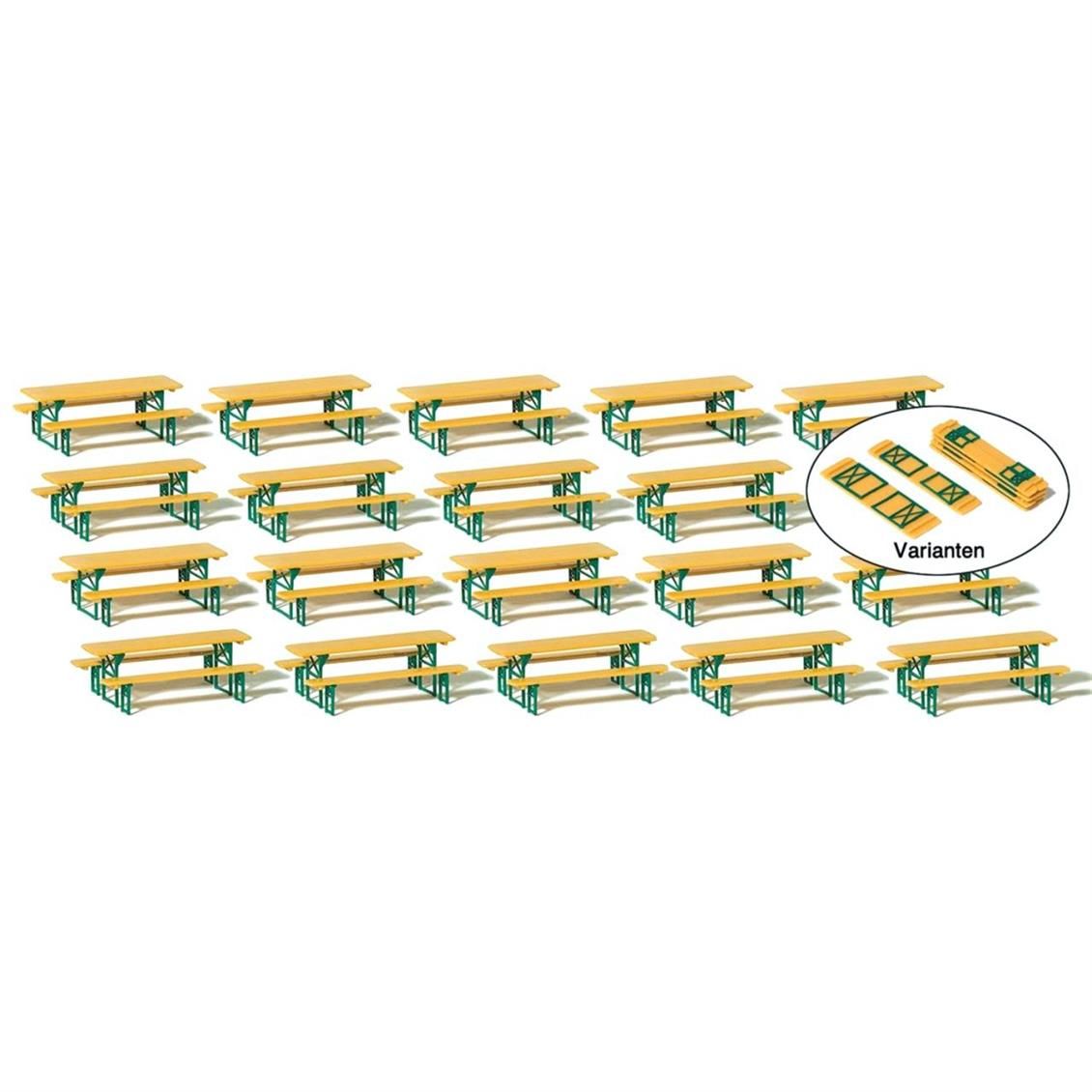 Preiser 24707 1/87 Ölçek 20 biertischgarnituren. bausa Figürleri