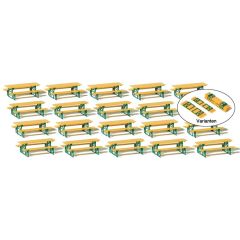 Preiser 24707 1/87 Ölçek 20 biertischgarnituren. bausa Figürleri
