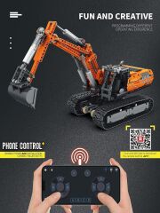 RC Mechanical Excavator Puzzle Model