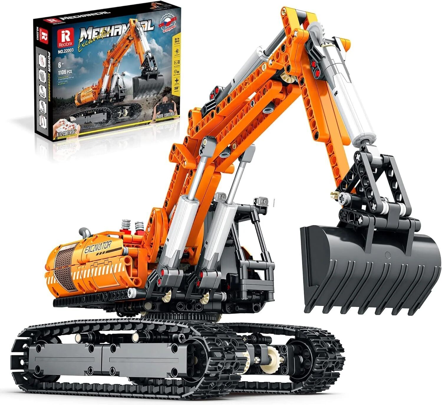 RC Mechanical Excavator Puzzle Model
