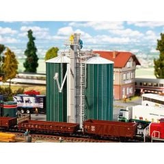 Faller 120260 1/87 İkili Silo Demonte Plastik Maketi