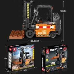 RC Mechanical Forklift Puzzle Model