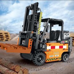 RC Mechanical Forklift Puzzle Model