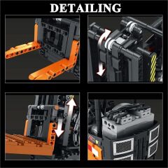 RC Mechanical Forklift Puzzle Model