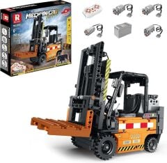 RC Mechanical Forklift Puzzle Model