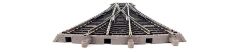 PIKO A-track w roadbed, Three Way Switch W3