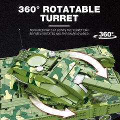 RC Canon Battle Tank Puzzle Model