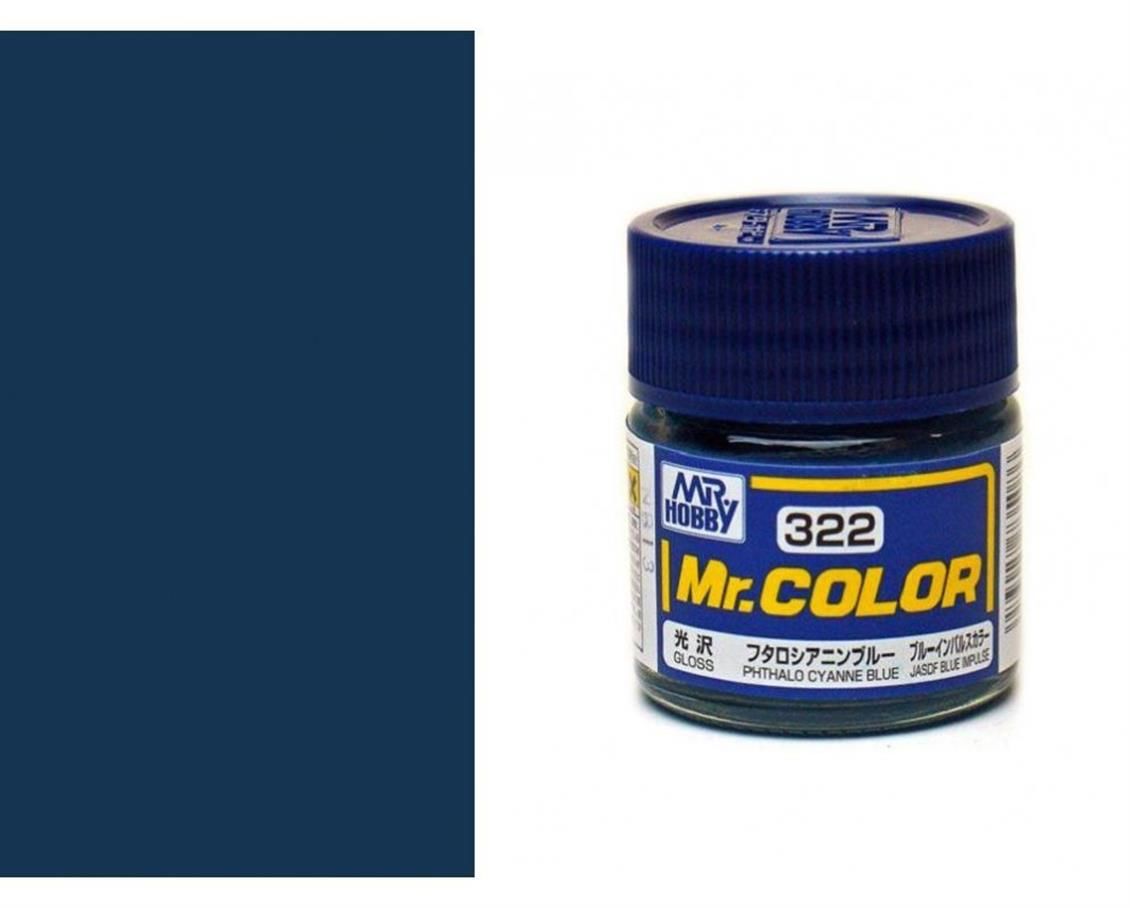 Gunze C322 10 ml. Phthalo Cyanne Blue, Mr.Color Serisi Maket Boyası