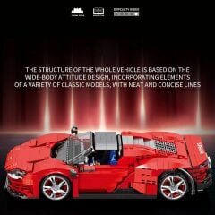 1/16 Ferrari Daytona SP3 Puzzle Maket
