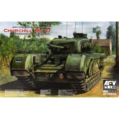 AFV Club AF35S52 1/35 British Infantry Tank Churchill Mark VI w/ordnance QF 75mm MK. V Gun Tankı Demonte Plastik Maketi