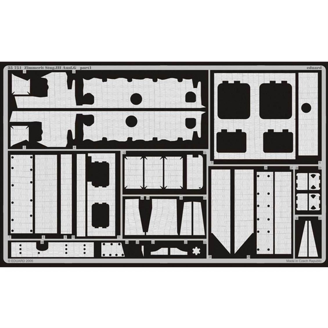 EDUARD 35751 1/35 Zimmerit StuG.III Ausf.G FOR DRA