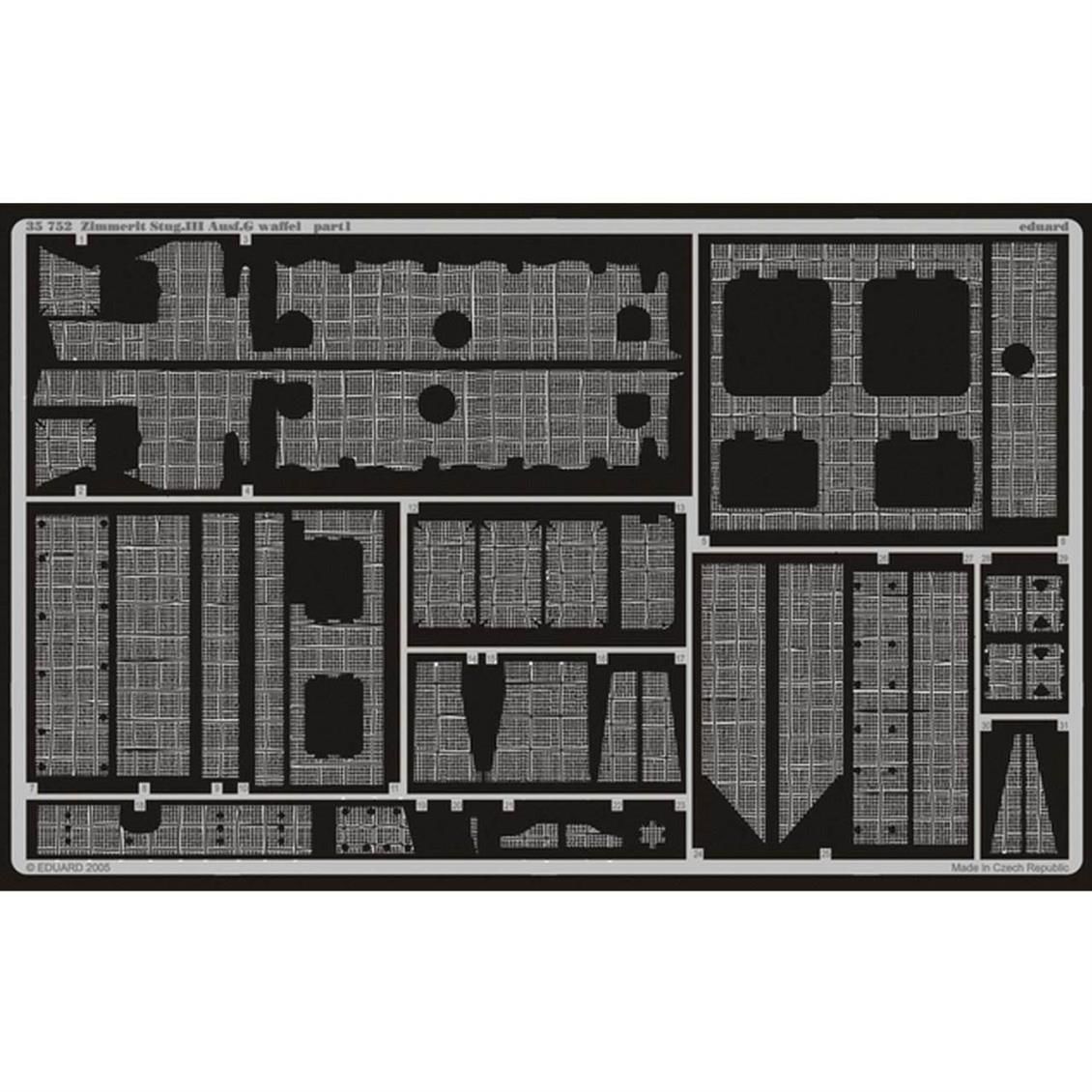 EDUARD 35752 1/35 Zimmerit StuG.III Ausf.G waffel