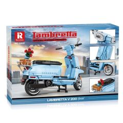 Retro Scooter Lambretta V200 Puzzle Maket