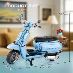 Retro Scooter Lambretta V200 Puzzle Maket