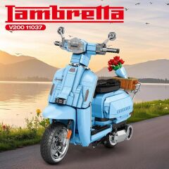 Retro Scooter Lambretta V200 Puzzle Maket