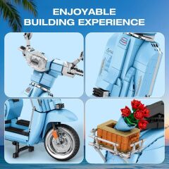 Retro Scooter Lambretta V200 Puzzle Maket