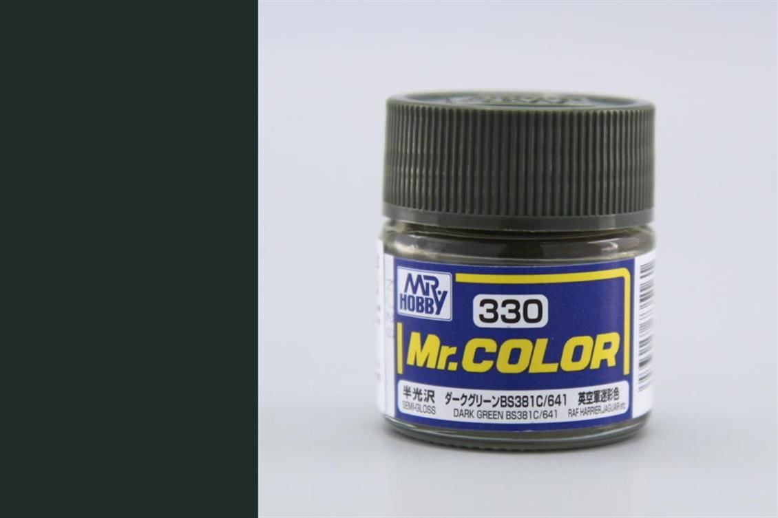 Gunze C330 10 ml. Dark Green BS381C 641, Mr.Color Serisi Maket Boyası