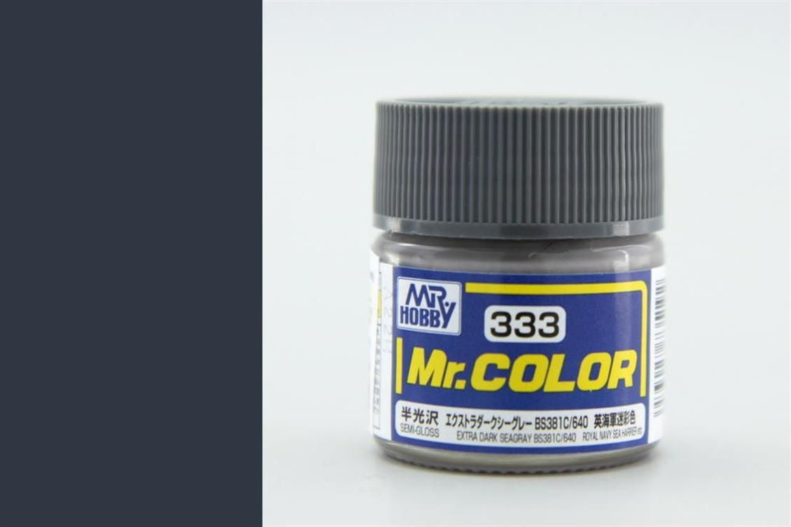 Gunze C333 10 ml. Extra DarK Seagray BS381C 640 , Mr.Color Serisi Maket Boyası