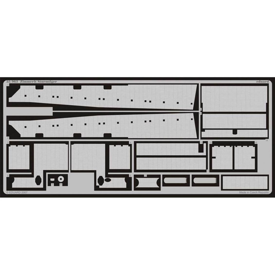 EDUARD 35963 1/35 Zimmerit Sturmtiger FOR AFV Club