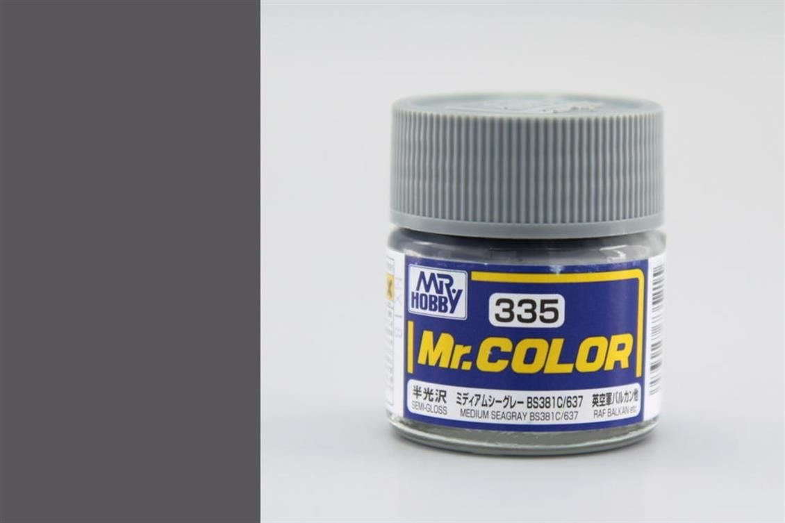 Gunze C335 10 ml. Medium Seagray BS381C 637, Mr.Color Serisi Maket Boyası