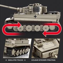 1/28 Tiger I Tank Puzzle Maket