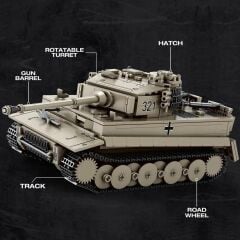 1/28 Tiger I Tank Puzzle Maket