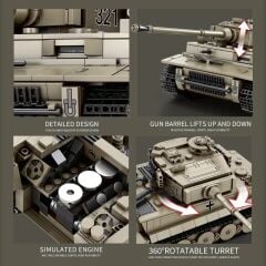 1/28 Tiger I Tank Puzzle Maket