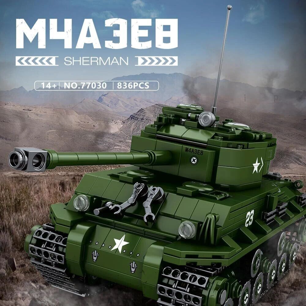 1/30 M4 Sherman Tank Puzzle Maket