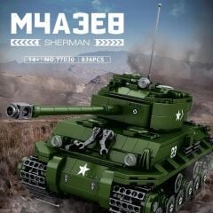 1/30 M4 Sherman Tank Puzzle Maket