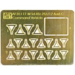 AFV Club AF35117 1/35 Sd.Kfz. 251/17 Ausf. C (Command vehicle) Tank Demonte Plastik Maketi