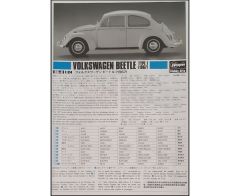 Hasegawa HC3 21203 1/24 Ölçek Volkswagen Beetle 1967 Otomobil Plastik Model Kiti