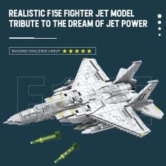F-15E Strike Eagle Fighter Aircraft Puzzle Maket